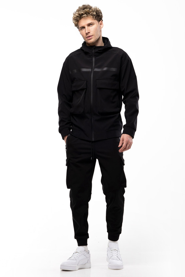 Кофта windstopper чоловіча Freever AF 21723 чорна, Фото №5- freever.ua