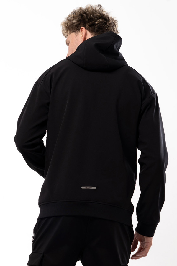 Кофта windstopper чоловіча Freever AF 21723 чорна, Фото №7- freever.ua