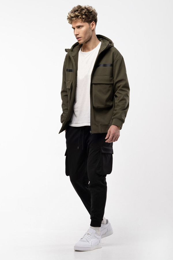 Кофта windstopper чоловіча Freever AF 21723 хакі, Фото №6- freever.ua