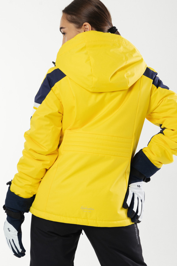 Горнолыжная куртка женская Freever AF 21762 желтая, Фото №4 - freever.ua