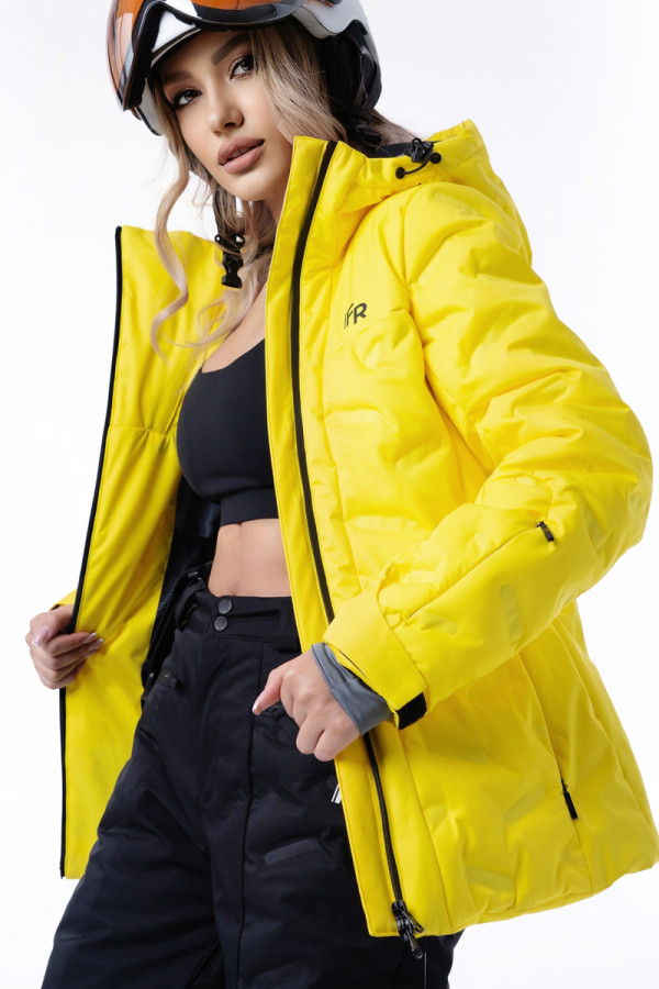 Горнолыжная куртка женская Freever AF 21764 желтая, Фото №6 - freever.ua