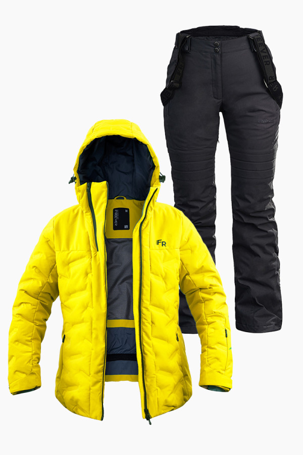 Женский лыжный костюм FREEVER 21764-21652 желтый - freever.ua