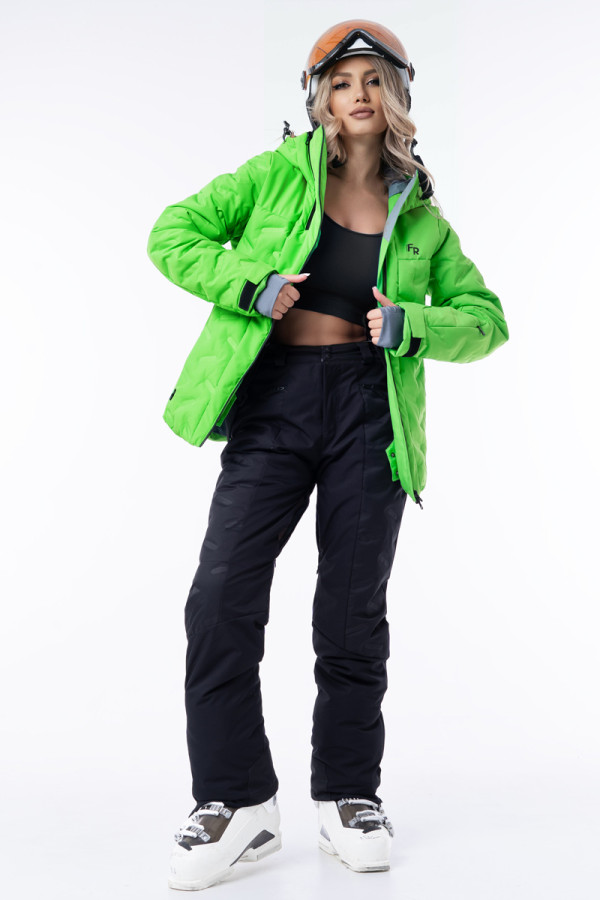 Гірськолижна куртка жіноча Freever AF 21764 зелена, Фото №6 - freever.ua