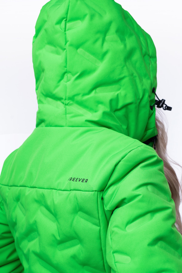 Горнолыжная куртка женская Freever AF 21764 зеленая, Фото №7 - freever.ua