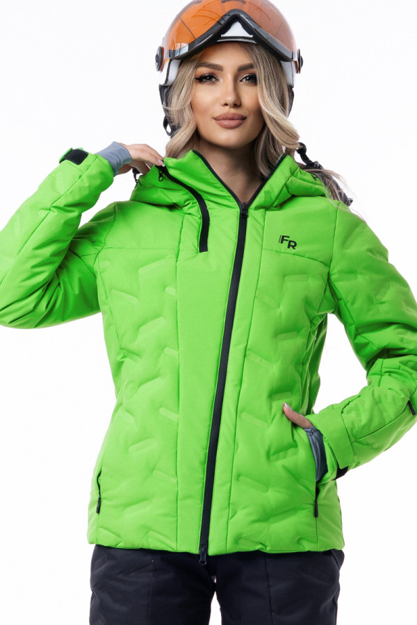 Гірськолижна куртка жіноча Freever AF 21764 зелена, Фото №2 - freever.ua