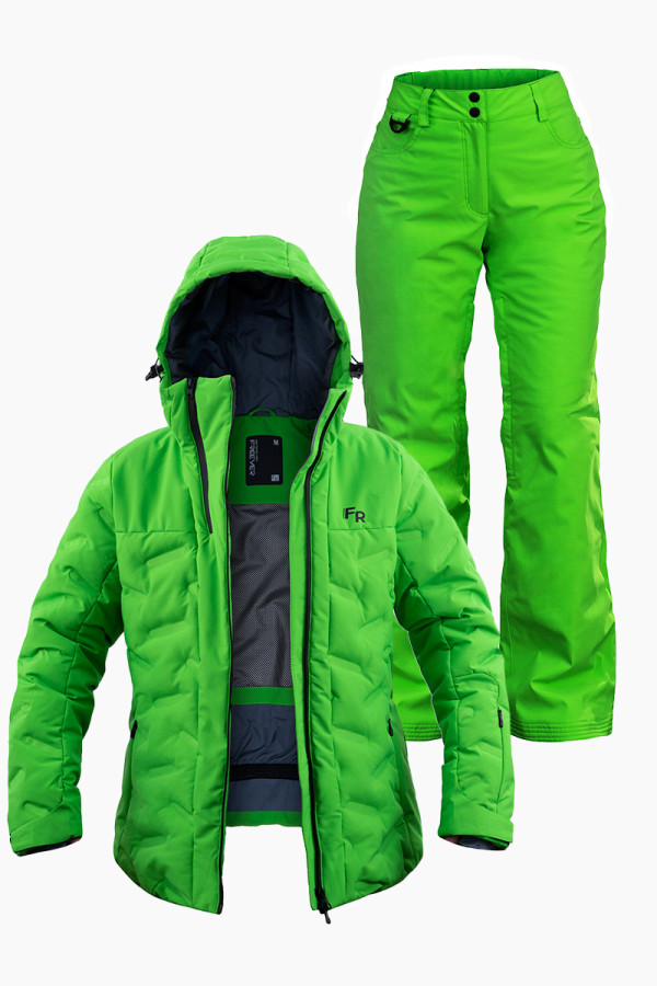 Женский лыжный костюм FREEVER 21764-21653 зеленый