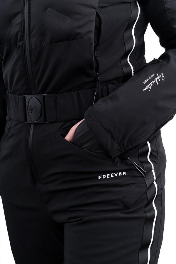 Комбинезон горнолыжный женский Freever AF 21765 черный , Фото №7- freever.ua