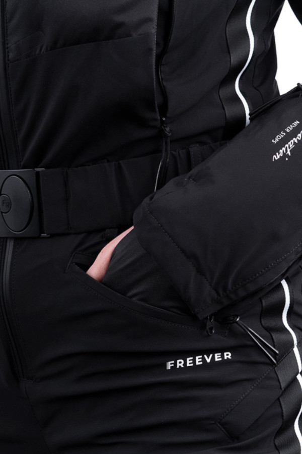 Комбінезон гірськолижний жіночий Freever AF 21765 чорний , Фото №7- freever.ua