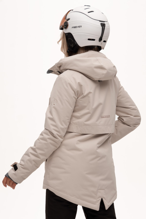 Гірськолижна куртка жіноча Freever AF 21767 бежева, Фото №4 - freever.ua