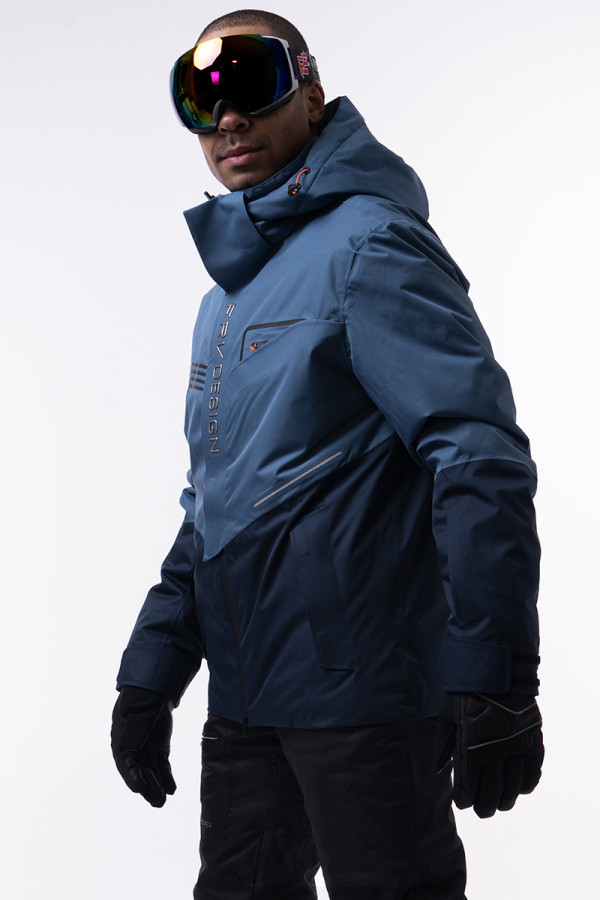 Гірськолижна куртка чоловіча Freever AF 21786 синя, Фото №7 - freever.ua