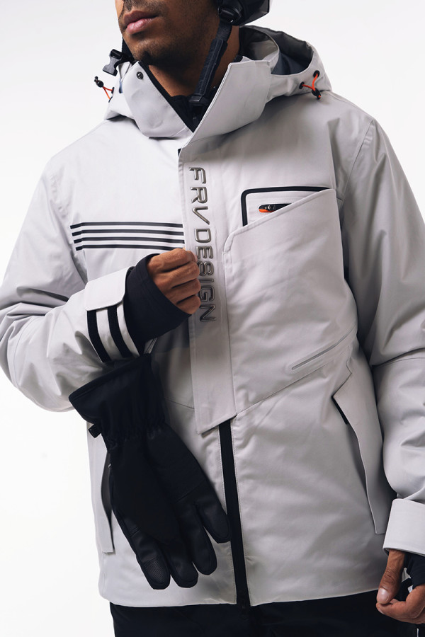 Горнолыжная куртка мужская Freever AF 21786 бежевая, Фото №3 - freever.ua