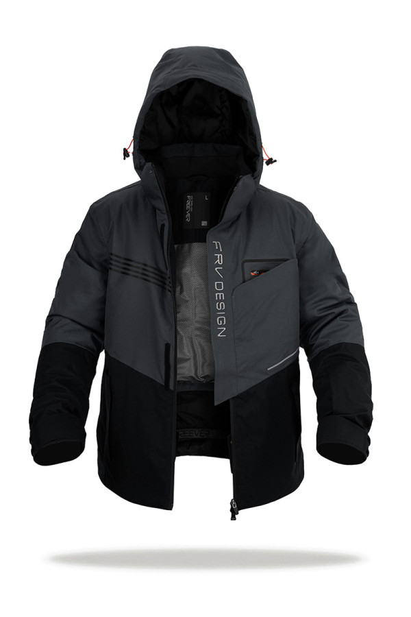 Гірськолижна куртка чоловіча Freever AF 21786 сіра - freever.ua