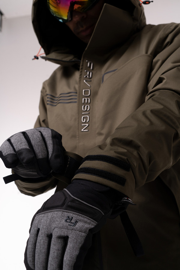 Горнолыжная куртка мужская Freever AF 21786 хаки, Фото №10 - freever.ua