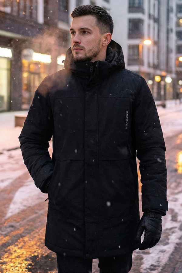 Парка мужская IWARM Freever AF 21787 черная, Фото №2- freever.ua