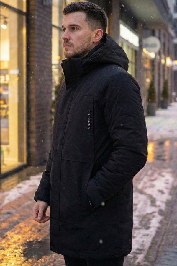 Парка мужская IWARM Freever AF 21787 черная, Фото №4- freever.ua