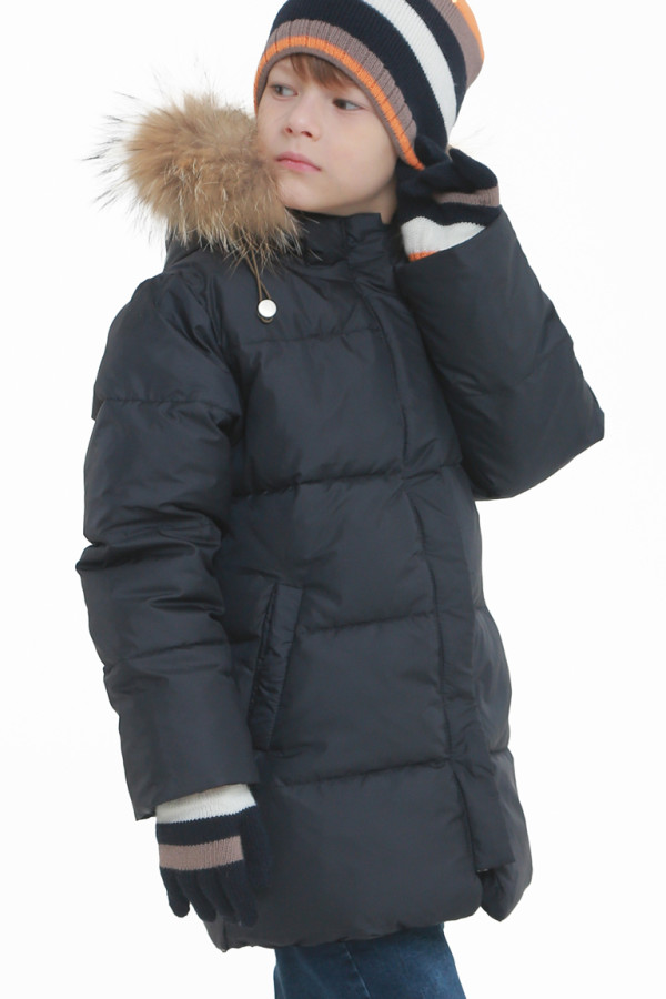 Куртка детская удлиненная Freever UF21801 синяя, Фото №2 - freever.ua