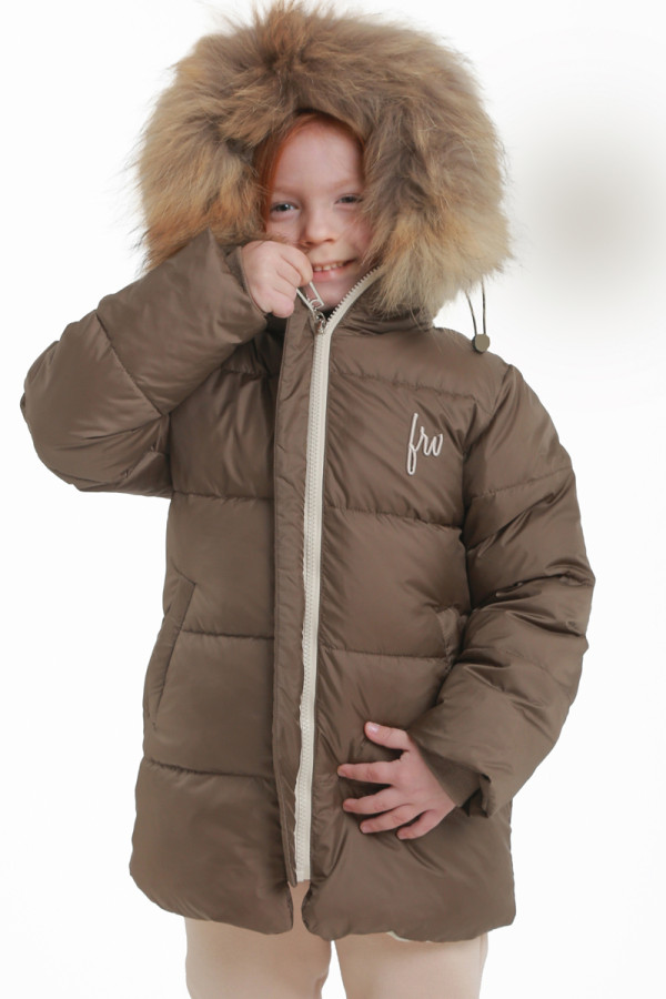 Куртка дитяча подовжена Freever UF21801 хакі - freever.ua