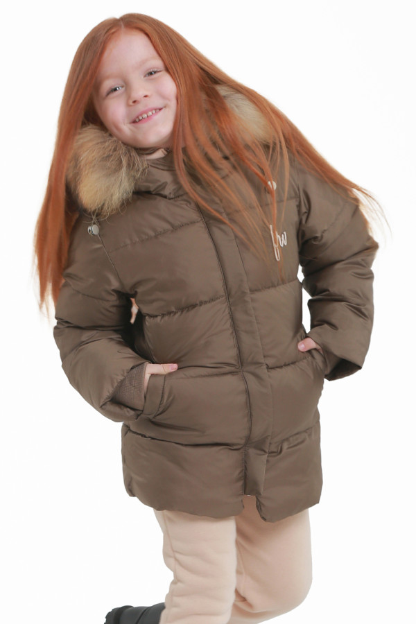 Куртка детская удлиненная Freever UF21801 хаки, Фото №7 - freever.ua