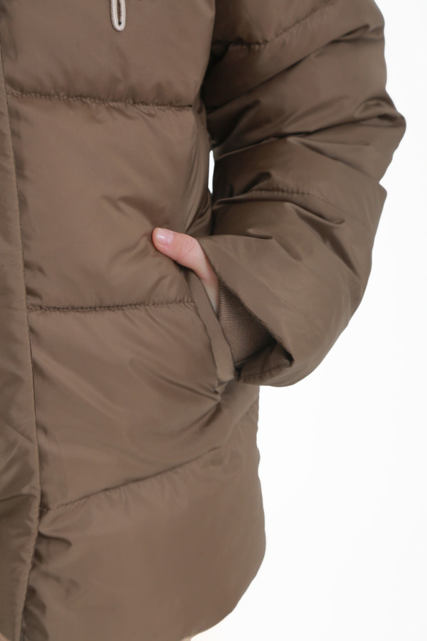 Куртка детская удлиненная Freever UF21801 хаки, Фото №6 - freever.ua