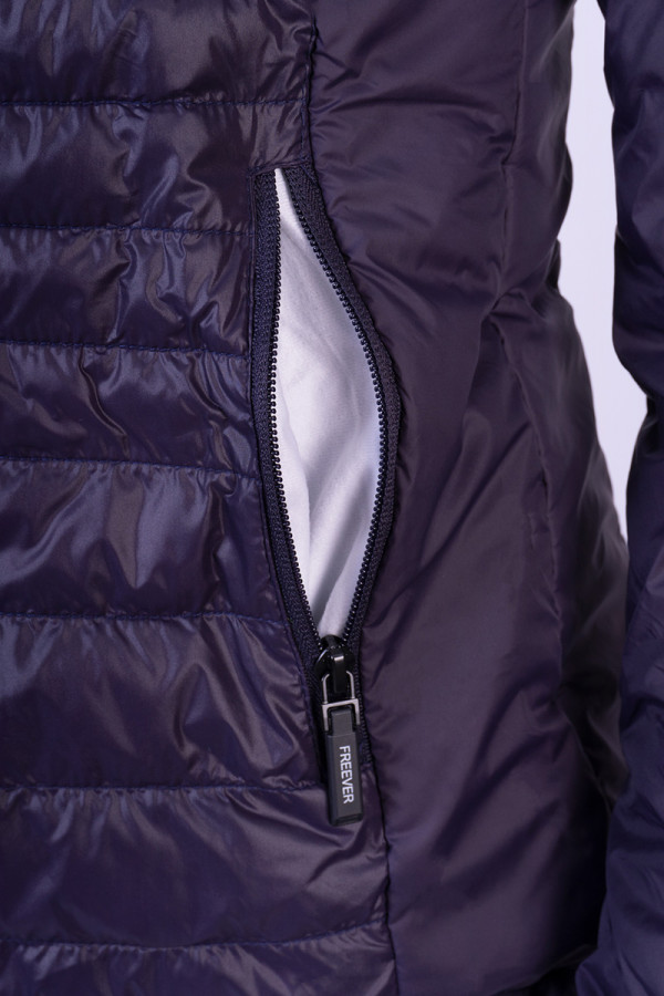 Демисезонная куртка женская Freever WF 2186 фиолетовая, Фото №9 - freever.ua