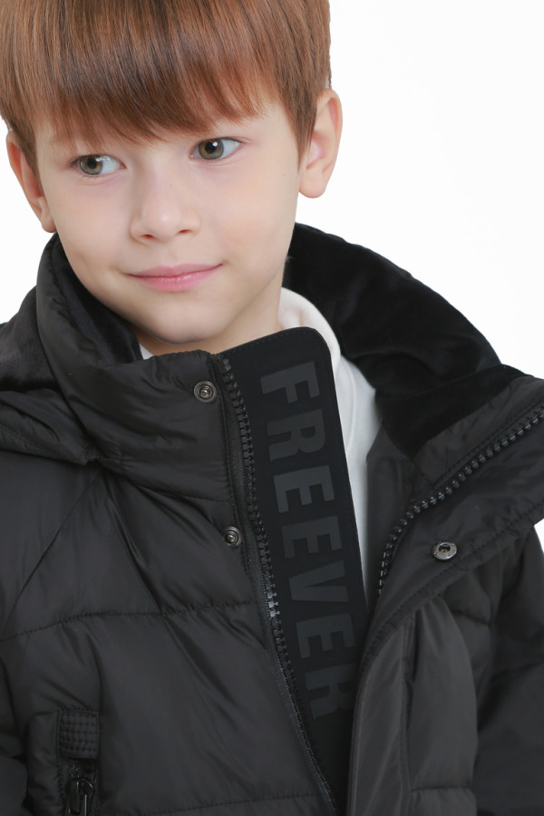 Куртка детская удлиненная Freever UF21861 черная, Фото №2 - freever.ua