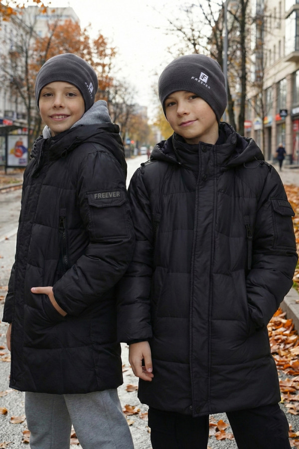 Куртка детская удлиненная Freever UF21861 черная