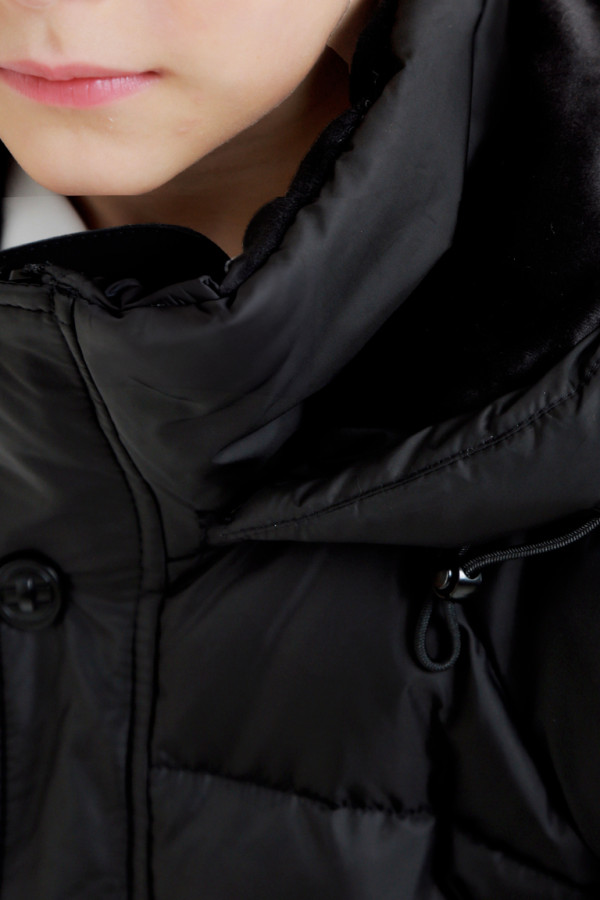 Куртка дитяча подовжена Freever UF21861 152 чорна, Фото №4 - freever.ua