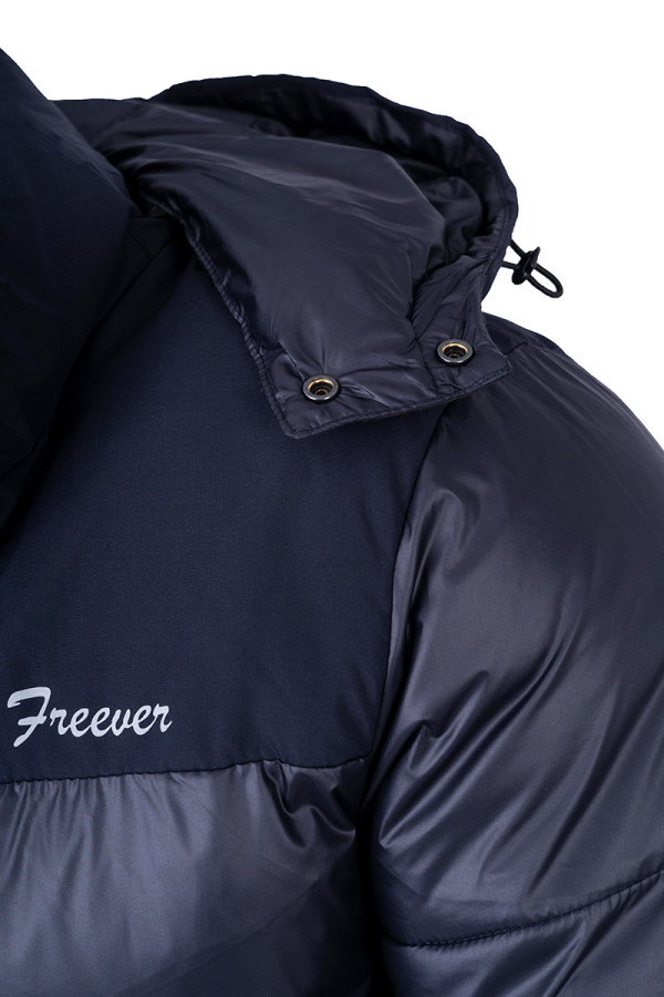 Зимова куртка чоловіча Freever AF 2205 темно-синя, Фото №12 - freever.ua