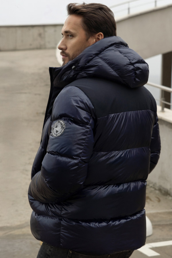 Пуховик чоловічий Freever NF 22722 синій, Фото №5- freever.ua