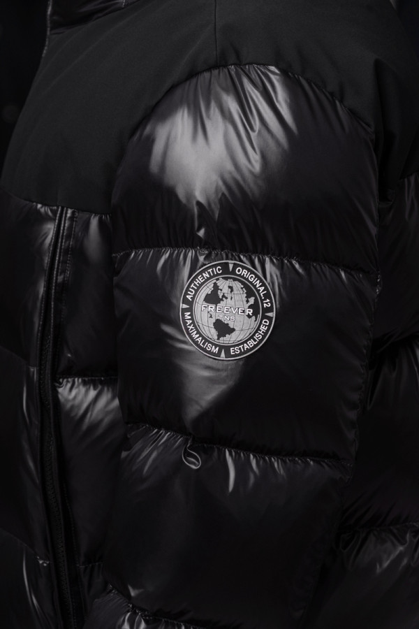 Пуховик чоловічий Freever NF 22722 чорний, Фото №9- freever.ua
