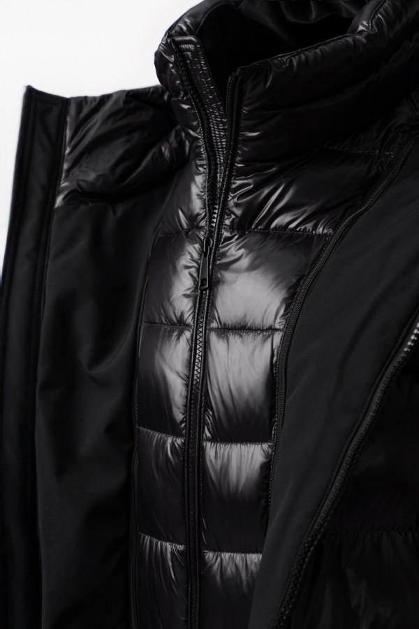 Пуховик чоловічий Freever NF 22722 чорний, Фото №7- freever.ua