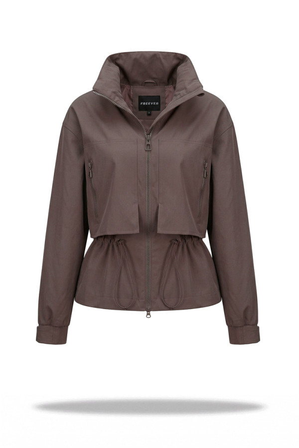 Женская куртка Freever NF 229602 коричневая - freever.ua