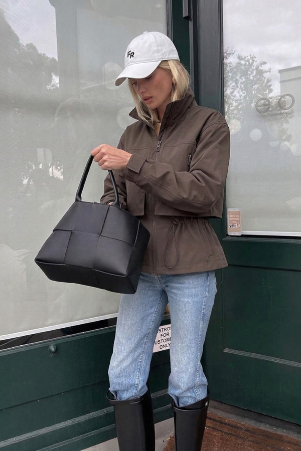 Жіноча куртка Freever NF 229602 коричнева, Фото №2- freever.ua