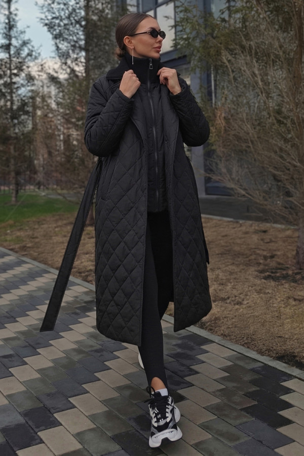 Женский плащ Freever NF 229609 чёрный