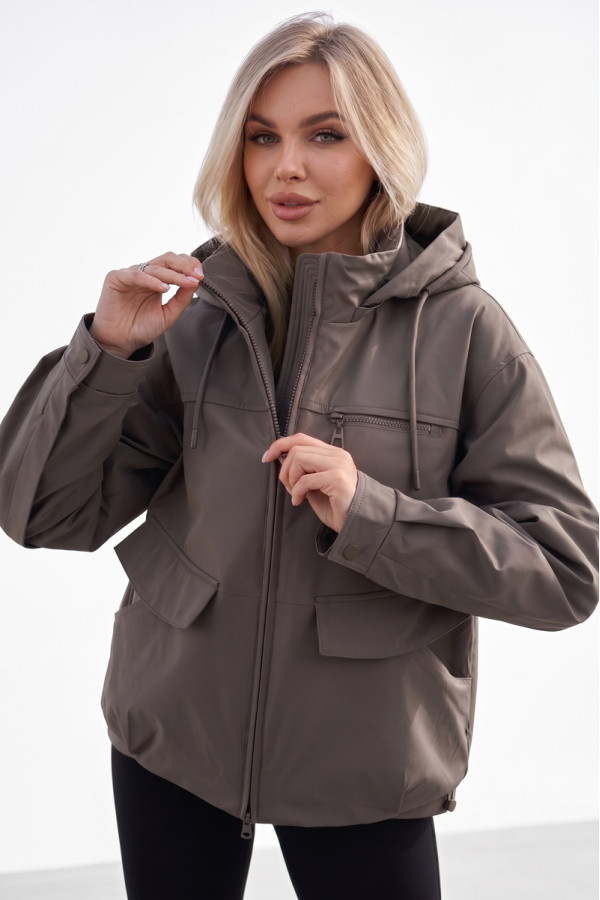 Женская куртка Freever NF 229620 коричневая