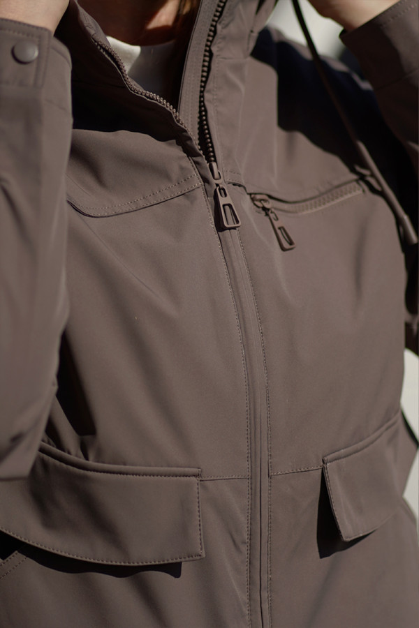 Женская куртка Freever NF 229621 коричневая, Фото №6- freever.ua