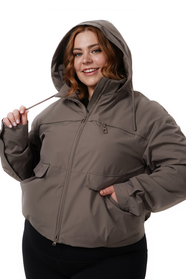 Женская куртка Freever NF 229621 коричневая