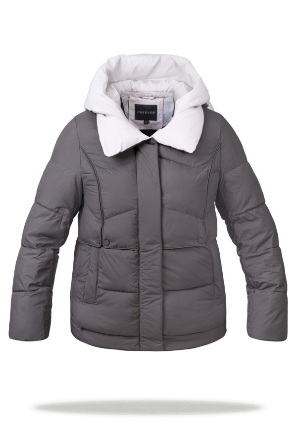 Куртка женская Freever NF 22969 серая - freever.ua