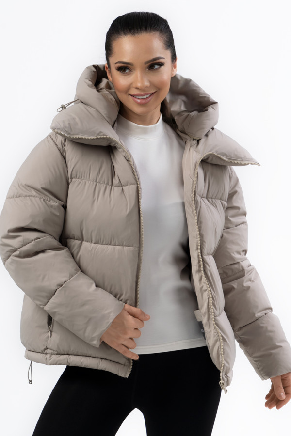 Жіноча куртка Freever NF 22990 бежева, Фото №2- freever.ua