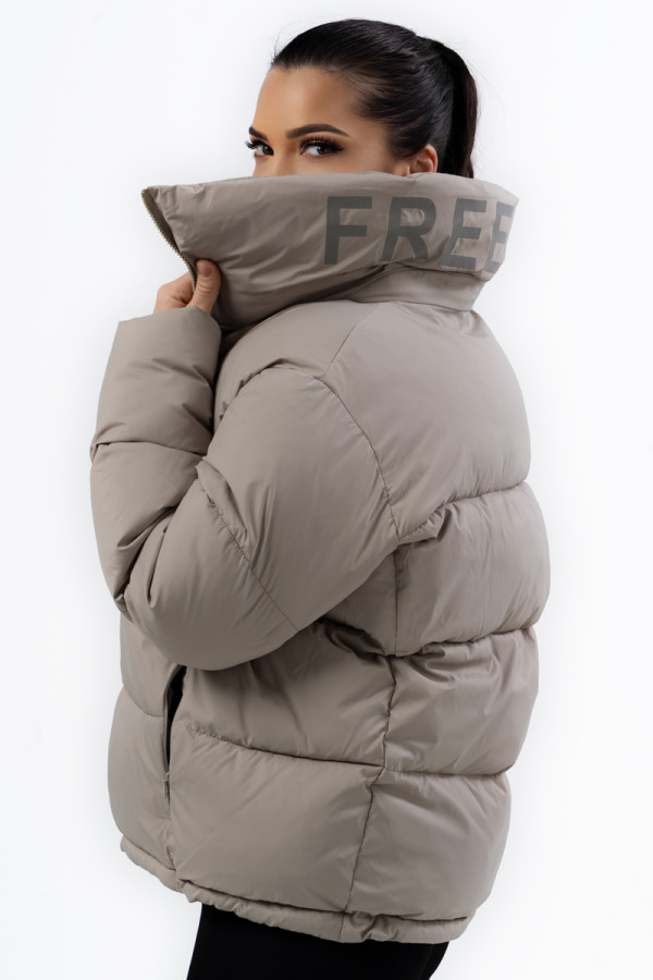 Жіноча куртка Freever NF 22990 бежева, Фото №6- freever.ua