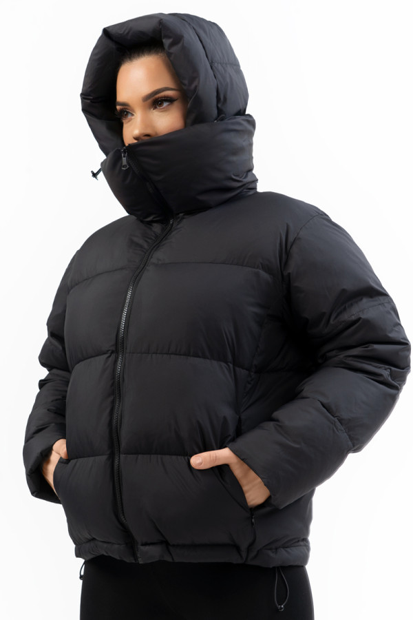 Жіноча куртка Freever NF 22990 чорна, Фото №4- freever.ua