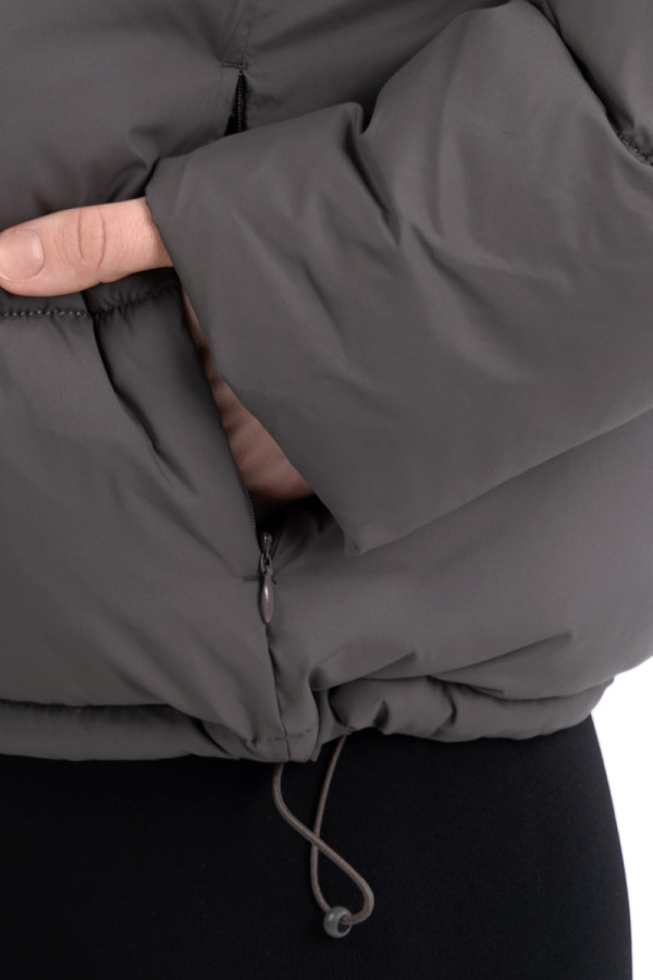 Жіноча куртка Freever NF 22990 сіра, Фото №4- freever.ua