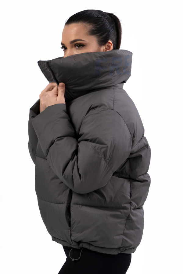 Жіноча куртка Freever NF 22990 сіра, Фото №3- freever.ua