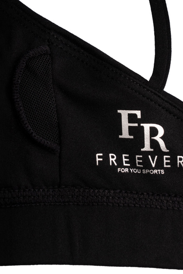 Спортивний топ для фітнесу жіночий Freever AF 2303 чорний, Фото №4- freever.ua