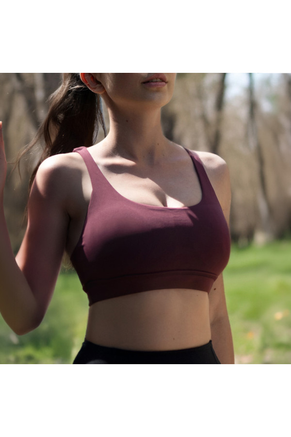 Спортивный топ для фитнеса женский Freever AF 2303 бордовый