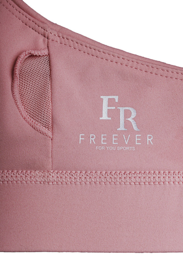 Спортивний топ для фітнесу жіночий Freever AF 2327 пудра, Фото №3- freever.ua