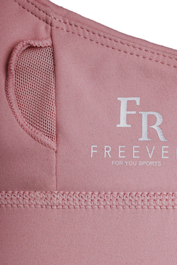 Спортивний топ для фітнесу жіночий Freever AF 2327 пудра, Фото №3- freever.ua