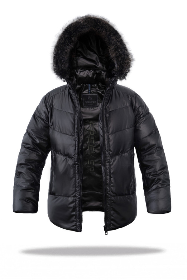Зимова куртка чоловіча Freever UF 237018 чорна, Фото №2 - freever.ua