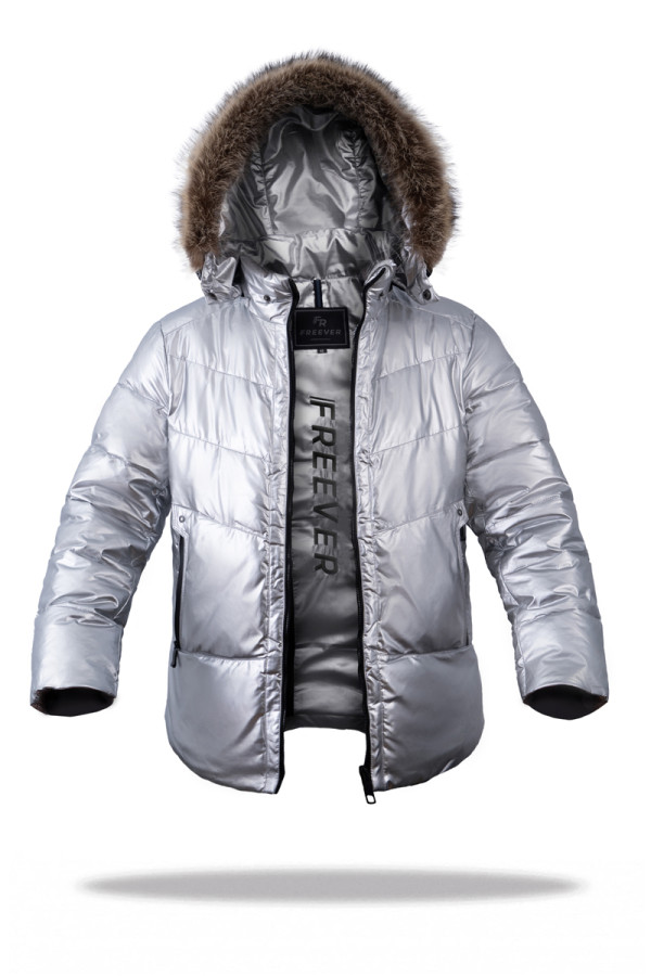 Зимняя куртка мужская Freever UF 237018 серая - freever.ua
