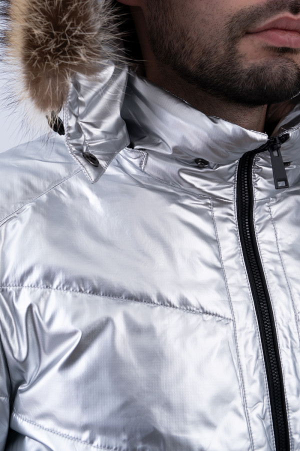 Зимова куртка чоловіча Freever UF 237018 сіра, Фото №3 - freever.ua